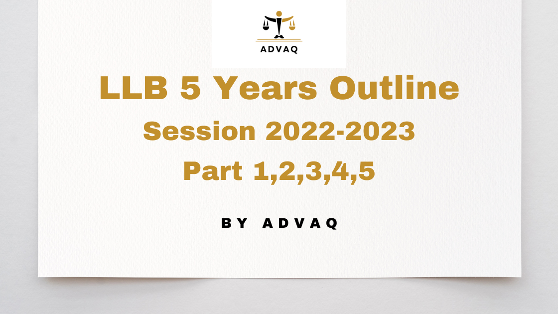 LLB All Parts Outline 2022-23