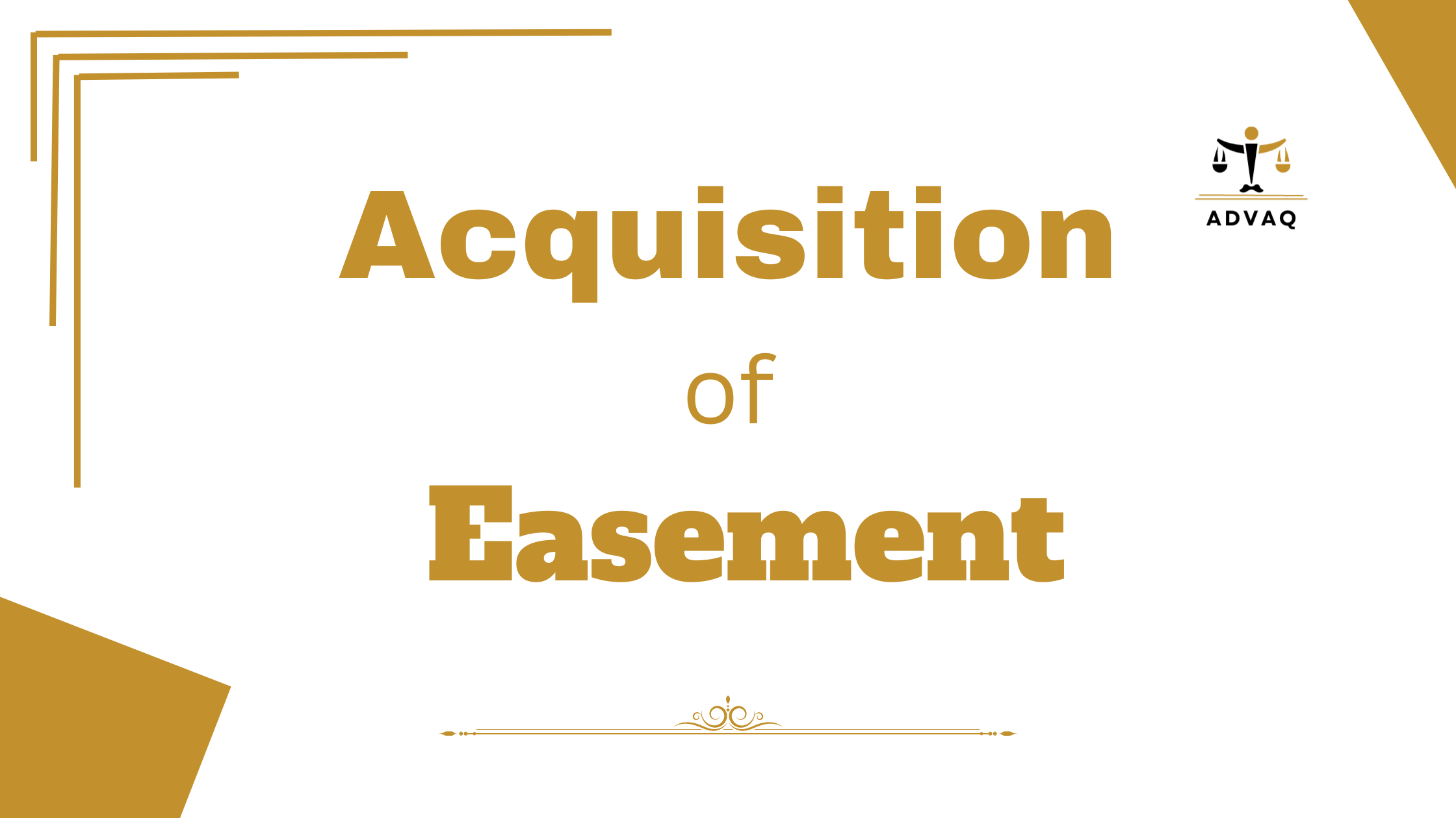 Acquisition of Easement