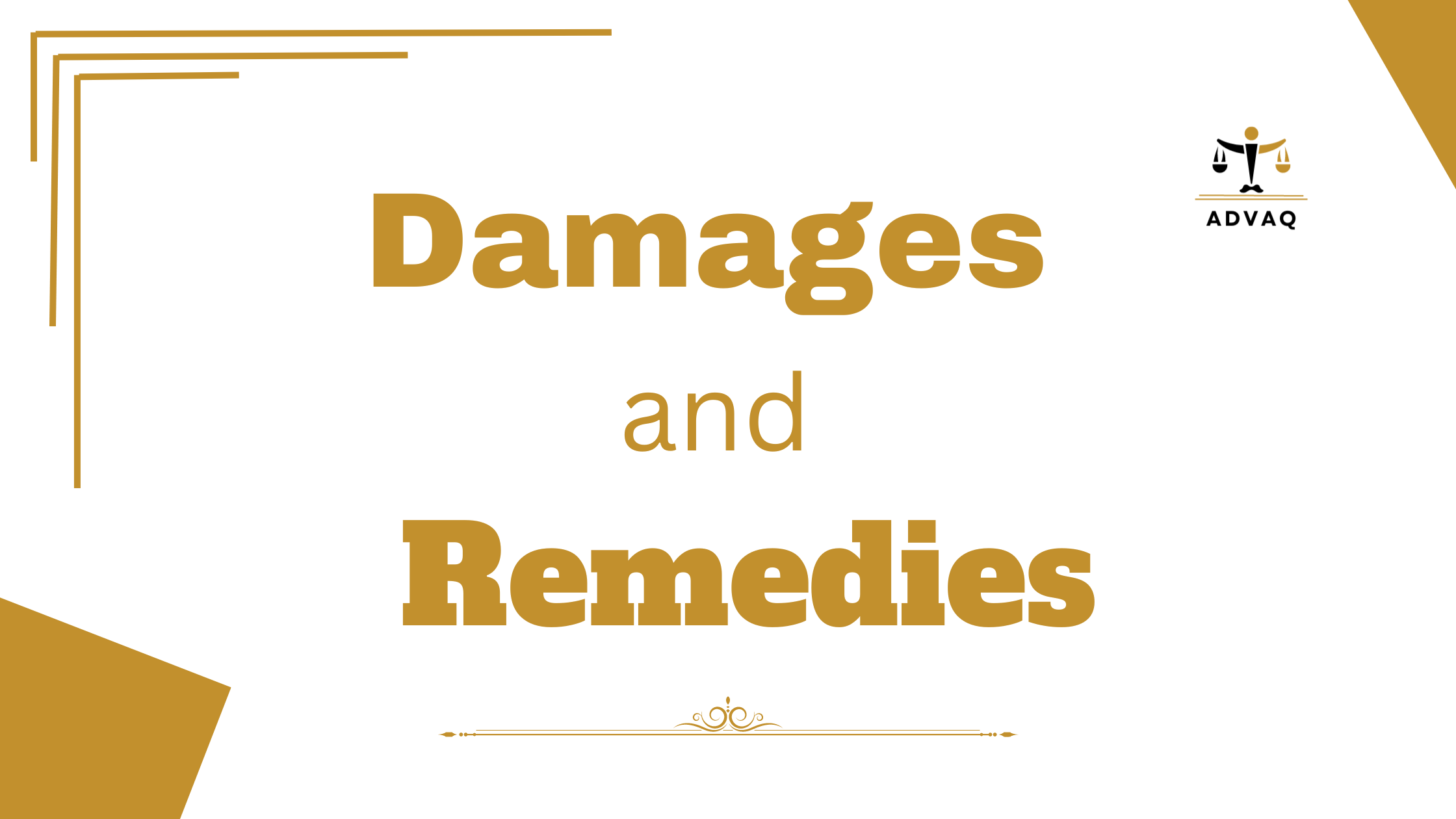 Damages and Remedies