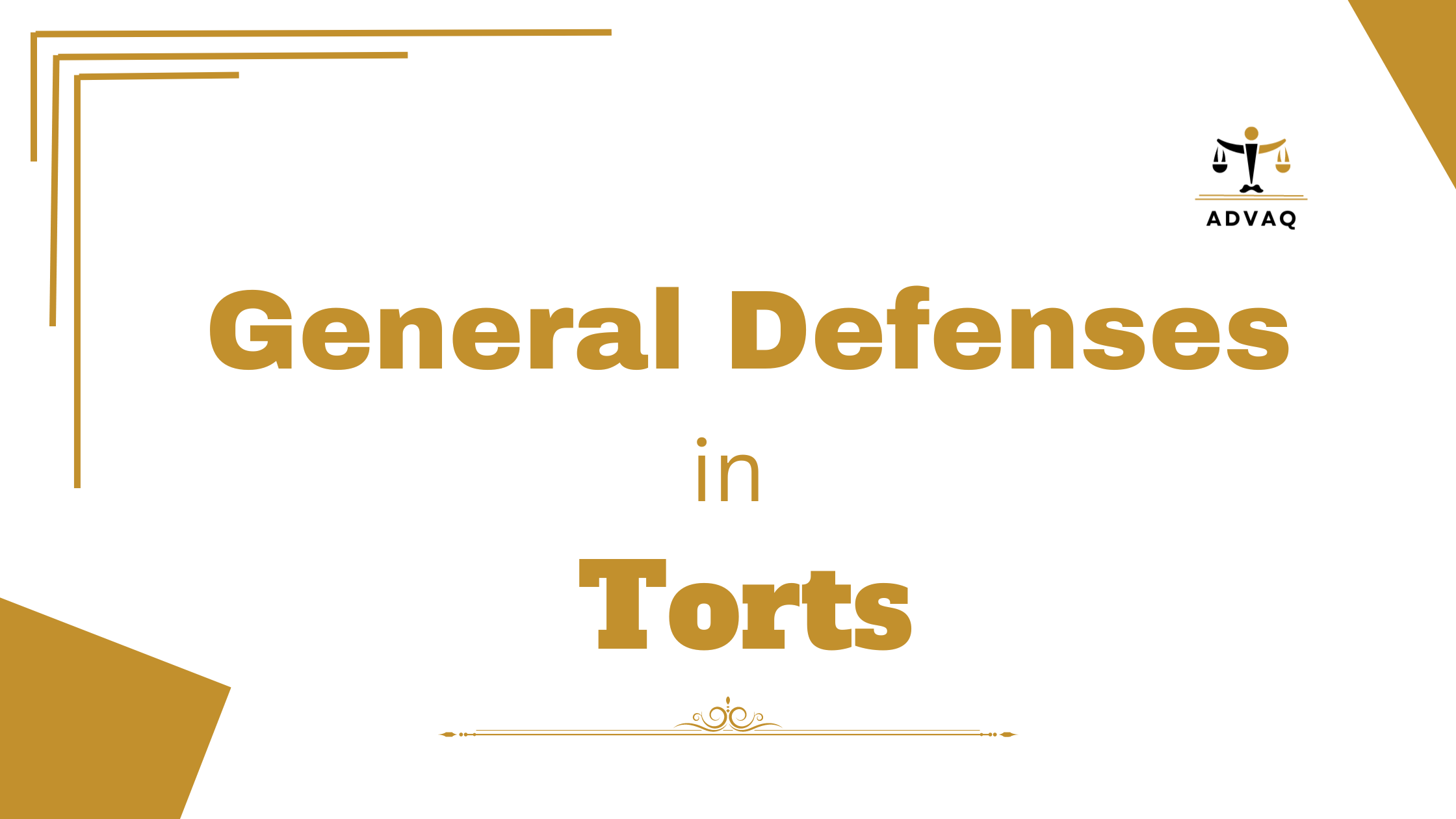 General Defenses in Torts